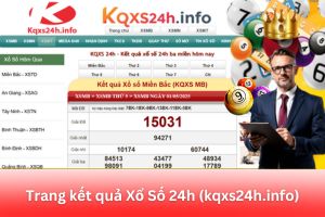 ảnh đại diện Trang kết quả xổ số 24h (kqxs24h.info): Trải Nghiệm Thực Tế Và Nhận Định Từ Chuyên Gia